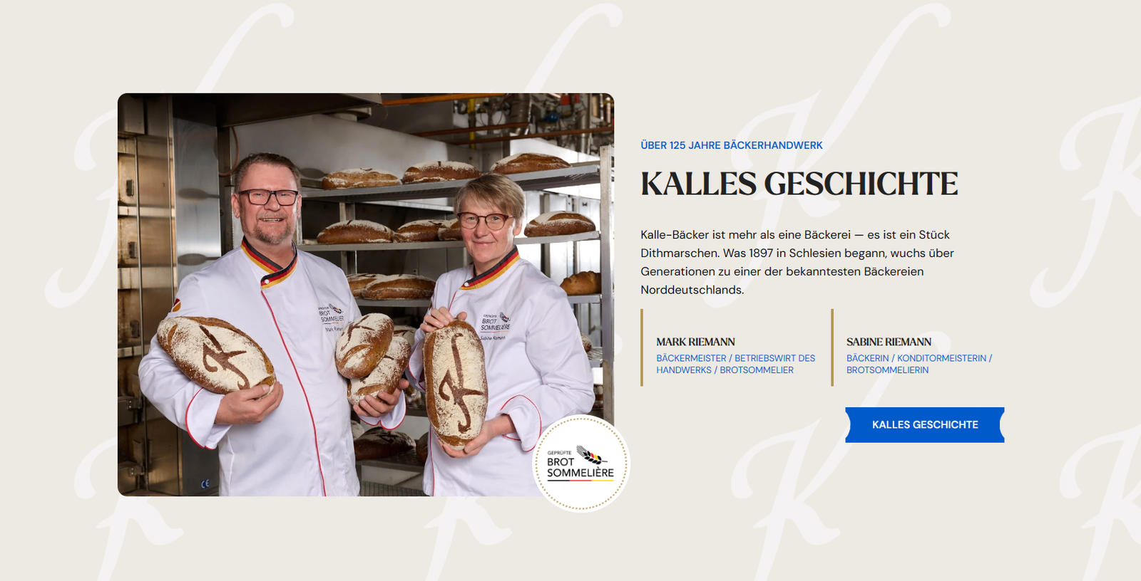 Kalle-Bäcker Geschichte